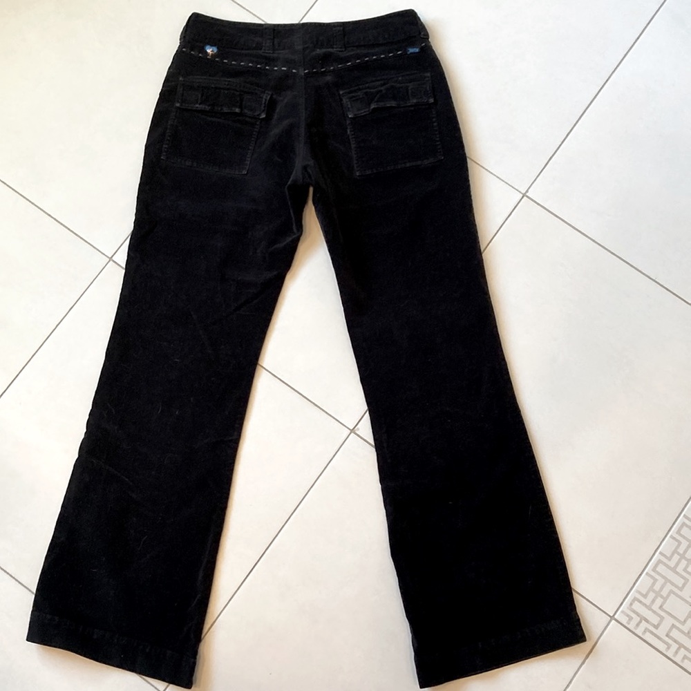Kuhl Black Velvet Wide Leg Pants 4 - Picture 3 of 9